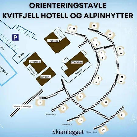 بيت خشبي Alpinhytter Kvitfjellvegen 492 *
